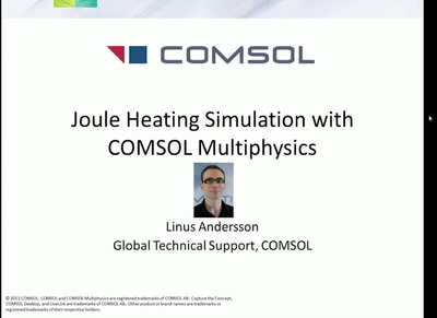 joule heating comsol 5.1